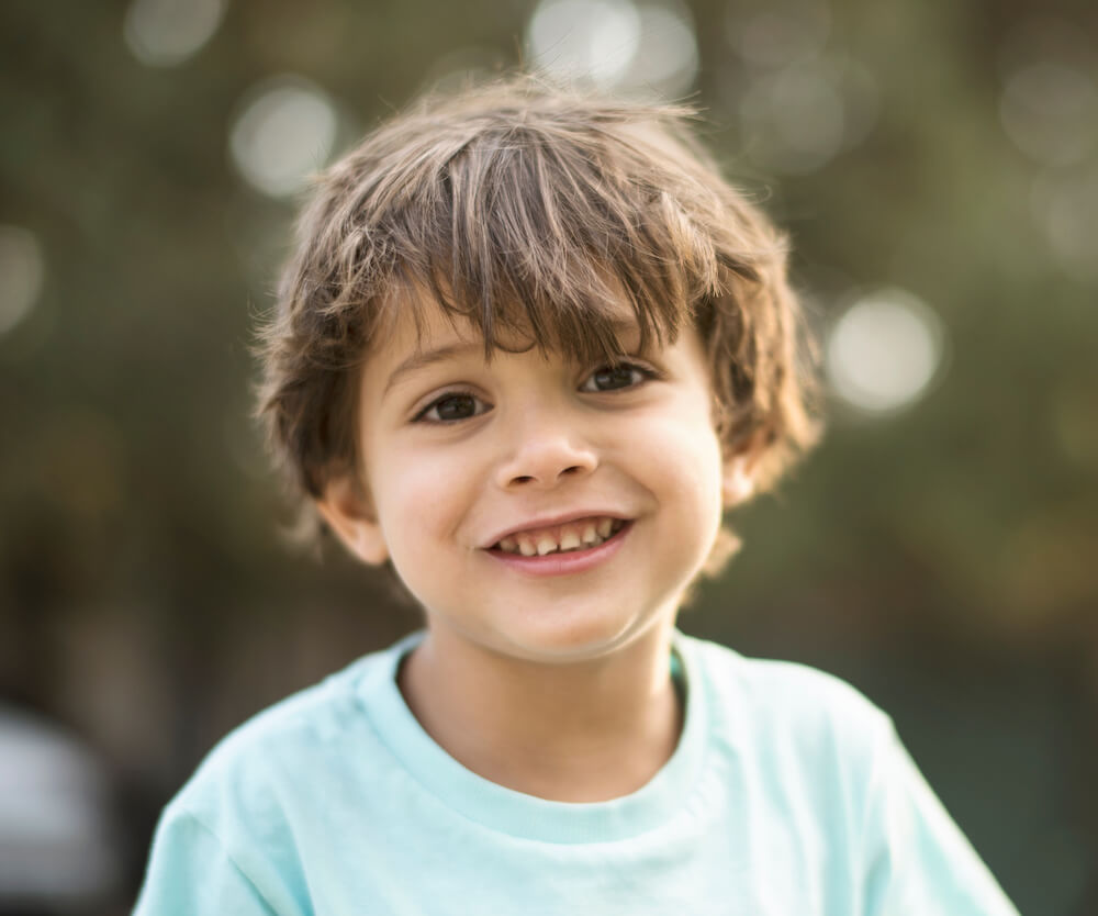 young child at orthodontic appointment